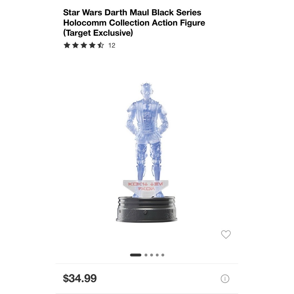 Star Wars Darth Maul Black Series Holocomm Collection Figurine